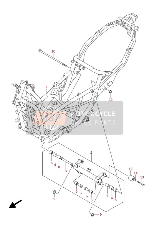 Suzuki AN400A BURGMAN 2020 Cadre pour un 2020 Suzuki AN400A BURGMAN